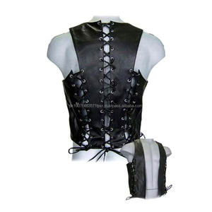 Chaleco de cuero para hombre 2022 de alta calidad, a prueba de viento, de piel de oveja, hermoso y elegante. - Product Image 1