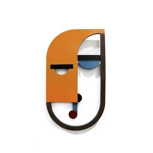 Handcrafted Rustic <b>Wooden</b> <b>Wall</b> Masks Mural Folk Art Painted <b>Decoration</b> for Home and Office - Product Image 1