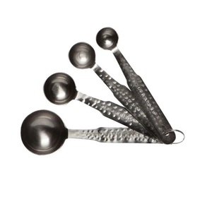 ชุดช้อนตวงทำจากโลหะสแตนเลสพร้อมด้ามไม้ชุดช้อนตวงขนาดใหญ่และขนาดเล็กสำหรับใช้ในบ้านและห้องครัว - Product Image 2