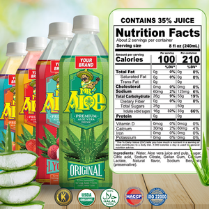 OEM/ ODM 500ml Aloe Vera boisson originale de jus avec de la pulpe VINUT Vietnam Fabricant-Vente en gros meilleur prix. Échantillon gratuit - Product Image 2