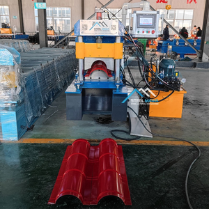 Haute qualité industrielle plus récent matériau de construction machines panneau de toit Ridge Cap rouleau formant la Machine - Product Image 3