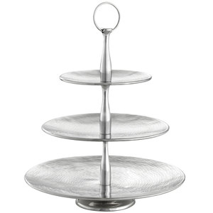 Support à gâteau en métal doré pour la présentation de desserts, accessoire de table pour les mariages, les fêtes et les hôtels - Product Image 3