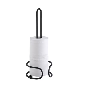 Metal Wire <b>Tissue</b> <b>Paper</b> Roll Holder Decorative Free-Standing Bathroom Storage Organizer Stand From India - Product Image 1