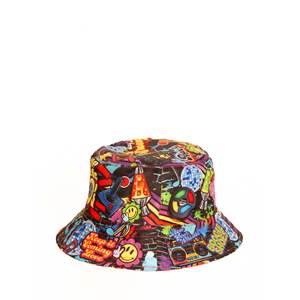 Custom Printed Graphic Fisherman Character Bucket <b>Hat</b> for Summer Denim Fabric Lace Fleece Canvas Mesh Material Plaid Pattern - Product Image 6