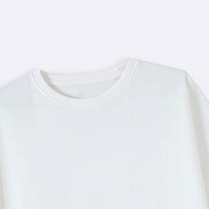 2025 nueva llegada calidad camiseta de los hombres logotipo personalizado moda liso teñido en blanco cuello redondo Top 100% algodón al por mayor - Product Image 5