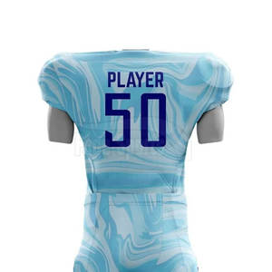 Nuevo diseño personalizado transpirable manga corta uniforme de fútbol americano para hombres alta calidad 100% poliéster - Product Image 5