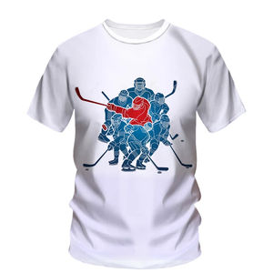 Camiseta de algodón 100% de alta calidad para hombre, Camisetas estampadas de manga corta con cuello redondo totalmente personalizables, diseño de impresión personalizado - Product Image 6