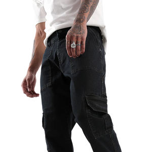 Wholesale New Arrival Straight Men Denim Jeans Streetwear <b>Sweet</b> Winter Solid Quick-Dry Breathable Cotton Pants Supplier - Product Image 6