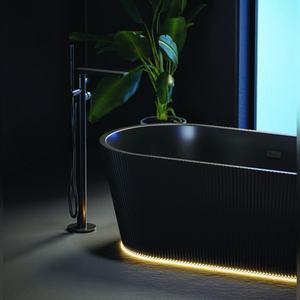 Bañera Acrílica Independiente Negra de 170 cm JBT01008CB, Precio de Fábrica, Compra al por Mayor, Proveedor Mayorista, Envío Global - Product Image 6