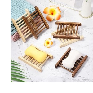 Hygienic Wooden Soap Tray <b>Sink</b> <b>Shelf</b> Soap Dish Holder for Bathroom and Restaurant Washroom Elegant Wooden Bathroom Set - Product Image 1