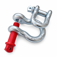 Hot Dip Galvanized Bow Type Shackle Fastener with Bolt Pin for Hardware Connection Assembly