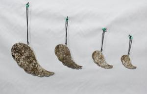 Decoraciones de Navidad hechas a mano a granel, hoja de Metal de cobre y hierro para el hogar, festivales, decoración elegante del hogar, plástico artificial - Product Image 2