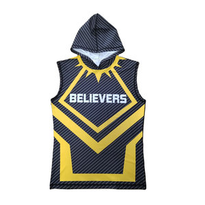Custom Compression 7v7 Football Jerseys with Hood, 7v7 Flag Football Uniforms - Product Image 3