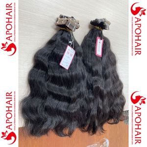 Extensions de cheveux humains brésiliens 100% naturels, Extensions de cheveux humains, cuticules vierges, bandes alignées, vente en gros - Product Image 4