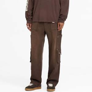 Pantalones de taller de ajuste relajado para hombre Material duradero disponible en Cachemira Cedro lavado Negro y Negro - Product Image 5