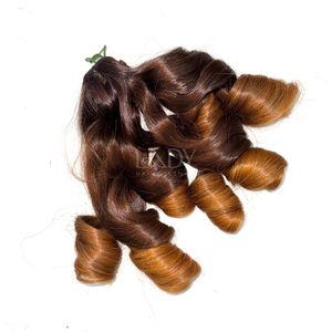 El precio más alto Bouncy Ombre Color Extensiones de cabello humano vietnamita Bundles Set Closure 2025 - Product Image 5