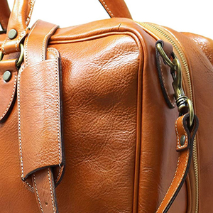 Bolsa de Viaje Deportiva Unisex de Cuero Genuino, Elegante, Grande, Transpirable, Personalizable, Resistente y de Alta Calidad para Deportes al Aire Libre - Product Image 6