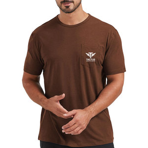 Camiseta de hombre 100% algodón con logo personalizado, estilo liso, diseño minimalista, informal y para oficina, camiseta estampada para hombre - Product Image 1