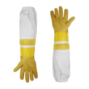 ถุงมือ100% เลี้ยงผึ้งผ้าฝ้ายโพลี/ผ้าฝ้ายอุปกรณ์เลี้ยงผึ้งหนังแกะสภาพใหม่อุปกรณ์เลี้ยงสัตว์ - Product Image 1