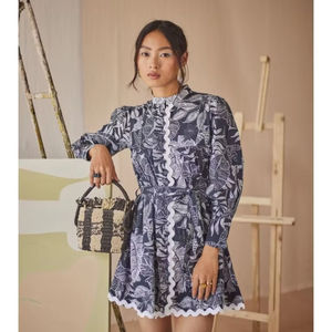 Indien Vintage Style femmes robe main bloc Floral imprimé coton à la mode décontracté été porter respirant doux Logo naturel - Product Image 1