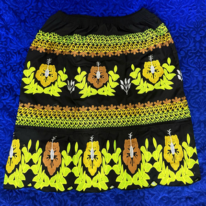 New Unique Style Polynesian Embroidered Women <strong>Pleated</strong> <strong>Skirts</strong> Cotton High Quality Micronesian Island <strong>Skirt</strong> - Product Image 6