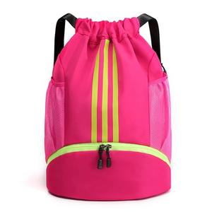 Mochila de Fitness para gimnasio para hombres y mujeres para baloncesto, fútbol, entrenamiento de fútbol, bolsa de almacenamiento deportiva con cordón duradero - Product Image 1