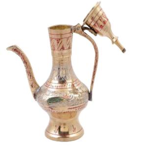 Fabricante de Metal de latón árabe Aftaba, cafetera india de Metal con hermoso Color negro, venta al por mayor - Product Image 4