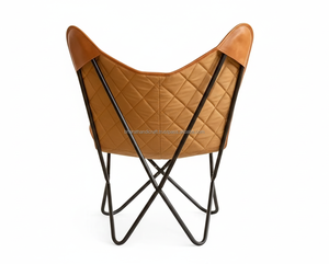 Chaise papillon durable pour des ambiances intérieures et extérieures confortables, offrant un confort relaxant et une esthétique minimaliste, en provenance d'Inde - Product Image 4