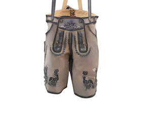 2025 pantalons en cuir bavarois personnalisés pour hommes 100% shorts de Style de rue respirants en cuir pour les saisons d'automne - Product Image 5