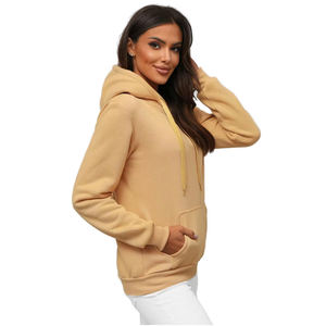 <b>Women's</b> Custom Printed Tie Dye Loose Fleece Hoodie Solid Color Off-Shoulder <b>Sweatshirt</b> 100% Cotton Waterproof Casual Style for - Product Image 4