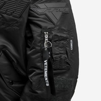 Bomber de basket-ball lettre décontractée du sport en gros Bomber en cuir imperméable brossé pour hommes