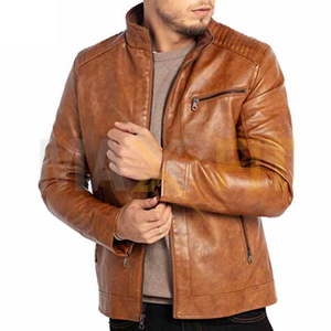 OEM Customized Winter Thick Summer Thin Washable Short <b>Men</b> Pu Leather <b>Jackets</b> by MAXFIT ENTERPRISES - Product Image 3