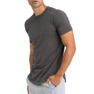 En gros pas cher prix street wear goutte épaule manches courtes oversize 100% coton t-shirt hip hop décontracté unisexe t-shirts pour hommes - Product Image 6
