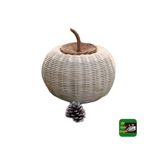Regalo de Navidad ecológico para niños, cesta de calabaza de mimbre Montessori para dulces, soporte para decoración del hogar de Halloween - Product Image 4