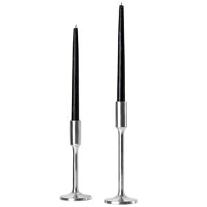 Set Of 3 Matte <b>Black</b> Cast Aluminium Candle <b>Holders</b> Modern Metal <b>Candlestick</b> <b>Holders</b> For Dining Table Elegant Home Wedding Decor - Product Image 2