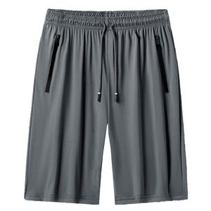 กางเกงขาสั้นชายหาดผ้าคอตตอนทำจากผ้าขนสัตว์กางเกงใส่ไปยิมผ้าไอซ์ซิลค์เอวสูงจากโรงงาน - Product Image 2