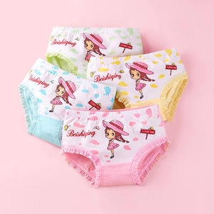 女の子子供レース下着子供子供のための学校コットン漫画かわいい下着 - Product Image 4