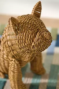 Panier de rangement en rotin tressé pour chat, écologique, en forme d'animal, pour chambre d'enfant, salle de jeux, décoration de chambre d'enfant - Product Image 5