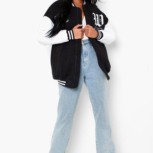 Veste d'hiver pour femmes de haute qualité manches longues personnalisable laine matelassée broderie respirant Bomber Design tricoté-vente en gros - Product Image 4