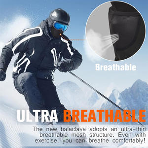 Pasamontañas de Felpa con Logotipo Personalizado Street Grace, 100% Poliéster, Tejido Transpirable, Cálido, para Adultos, para Deportes de Invierno y Actividades al Aire Libre - Product Image 3