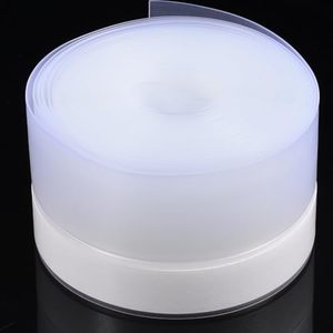Bande d'étanchéité en silicone de 5 m pour isolation contre les courants d'air, insonorisation, pour portes, fenêtres, salles de bain et douches - Product Image 1
