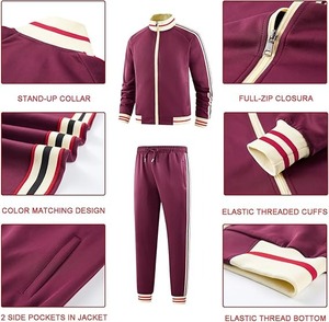 Vêtements de sport américains Slim Fit pour hommes Survêtement d'hiver Outwear avec imprimé écologique Sweat Suit Wholesale Fashionable Sleeves - Product Image 4
