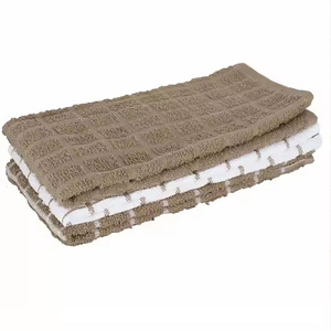 Serviettes de cuisine en tissu doux Dobby, personnalisables pour usage domestique, vente directe d'usine. - Product Image 1
