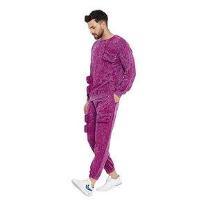 Chándal de lavado ácido hecho a medida más vendido para hombres Diseño de impresión de pantalla de ajuste de gran tamaño OEM ODM Proveedor Chándales - Product Image 4