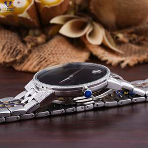 Modelos calientes Reloj de pulsera para hombres de negocios Reloj de moda clásico de acero inoxidable y diamantes - Product Image 5