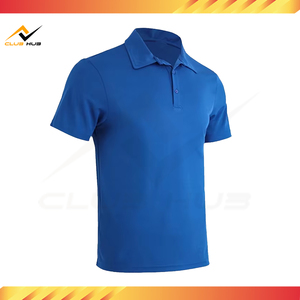 Camisas Casuales para Hombre, 100% Poliéster, Transpirables, de Secado Rápido, con Bolsillo, Manga Corta, Tejido de Punto, Color Liso, Hechas a Medida - Product Image 3