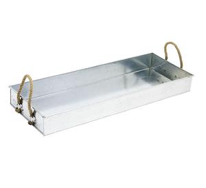 Vente chaude de plateau de nourriture en métal galvanisé avec poignées parfait pour le service de dessert et la décoration intérieure élégante. - Product Image 2