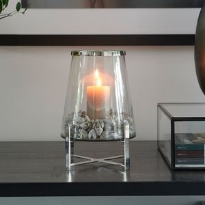 Premium Quality Glass <b>Candle</b> Lantern Holder for Wedding Decoration Silver <b>Pillar</b> Handmade <b>Candle</b> Holder Stands for Sale - Product Image 3