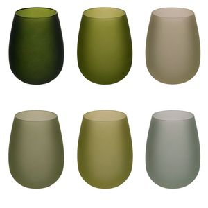 Set di 6 Bicchieri da Acqua Happy Hour Greenery da 600ml, Bicchieri Premium per Bevande - Product Image 1