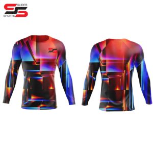 Logo personnalisé MMA Gear Rash Guard entièrement sublimation BJJ Martial Arts Wear personnalisé pour l'entraînement et la compétition Baselayer - Product Image 5